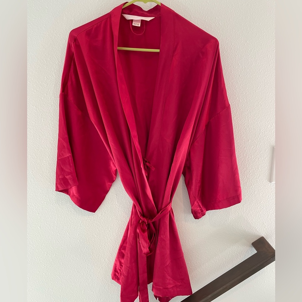 Vintage Victoria’s Secret satin red robe